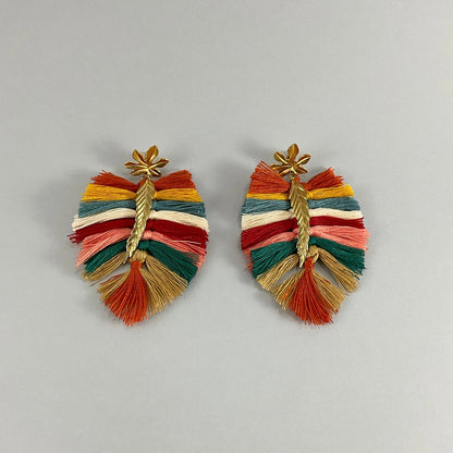 Pendientes Borlas de color