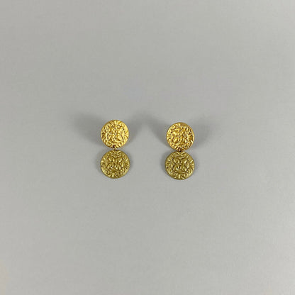 Pendientes Mini moneda doble