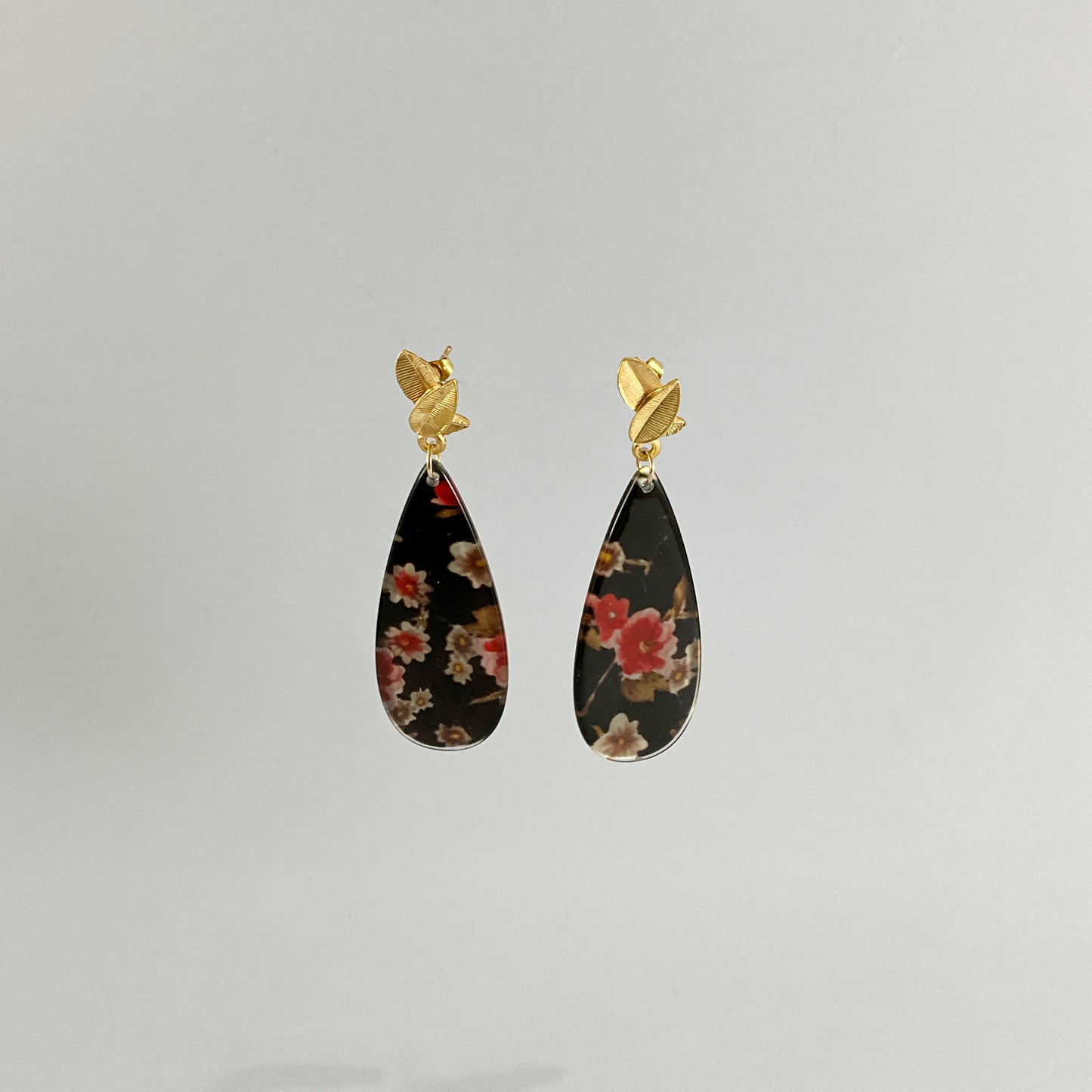 Pendientes Lágrima floral