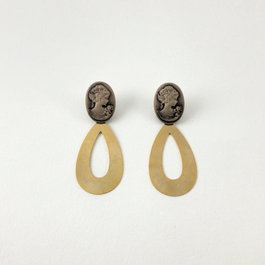 Pendientes Camafeo y gota