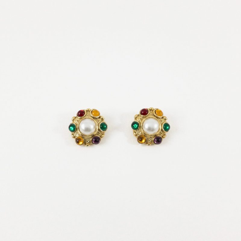 Pendientes Perla y circonitas