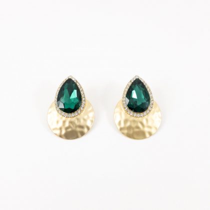 Pendientes Lágrima verde