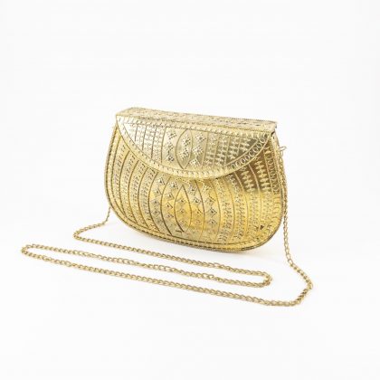 Bolso Cofre dorado