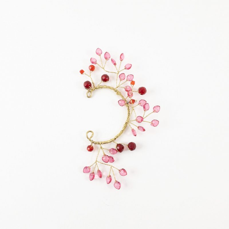 Pendiente Ears Cuff Ramas de cristal