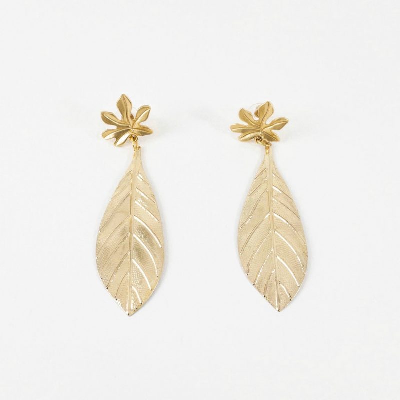 Pendientes Hojas