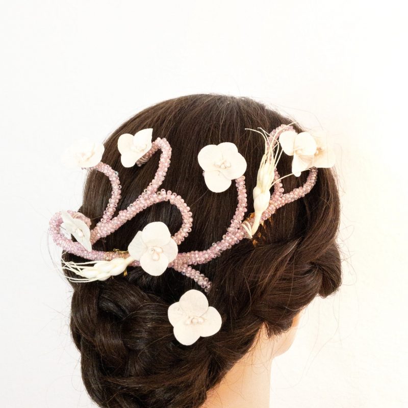 Tocado Cerezo en flor - Imagen 3