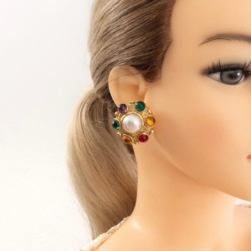 Pendientes Perla y circonitas - Imagen 2