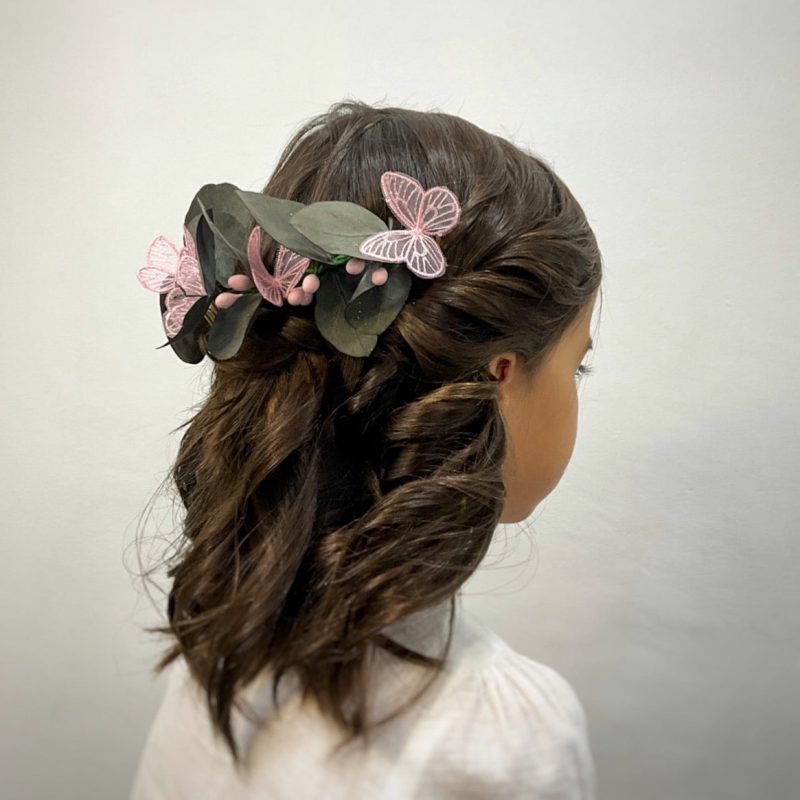Tocado Eucalipto y mariposas - Imagen 6