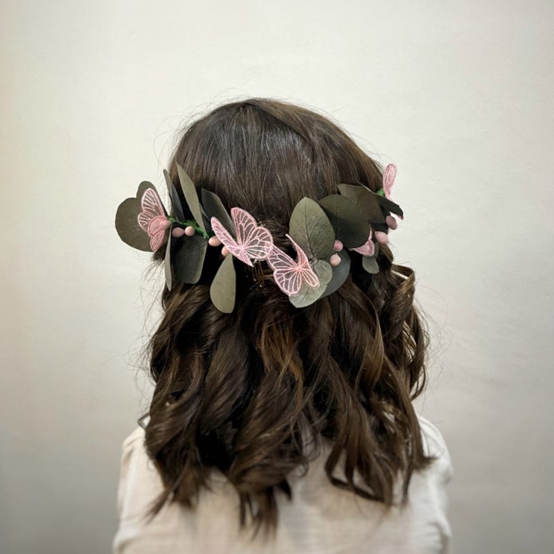 Tocado Eucalipto y mariposas - Imagen 5