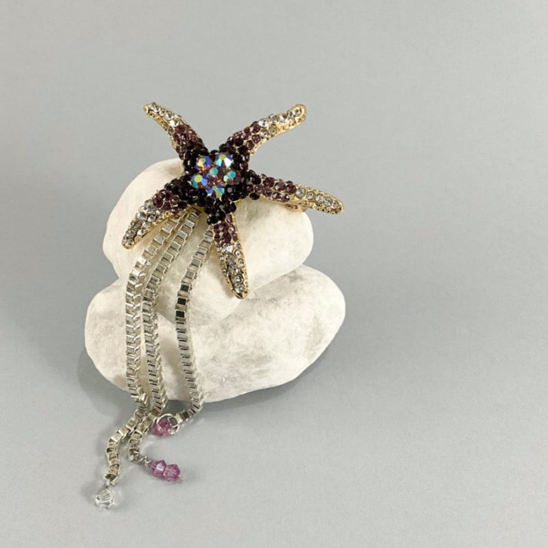 Broche Estrella de mar y cadenas - Imagen 3