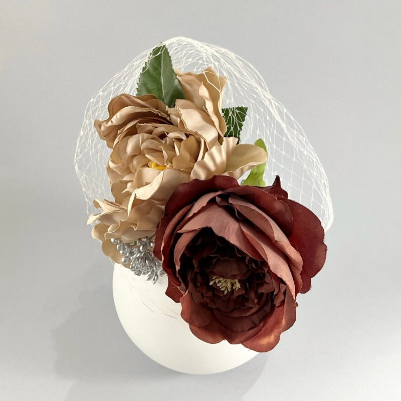 Ramillete Flor duo maxi con tul - Imagen 2