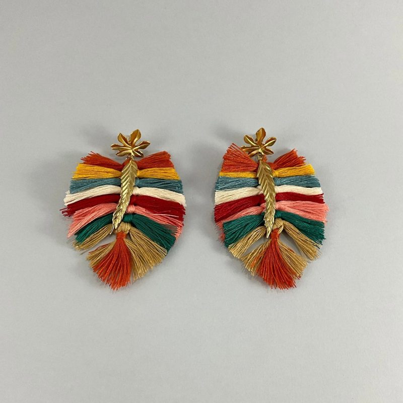Pendientes Borlas de color - Imagen 2