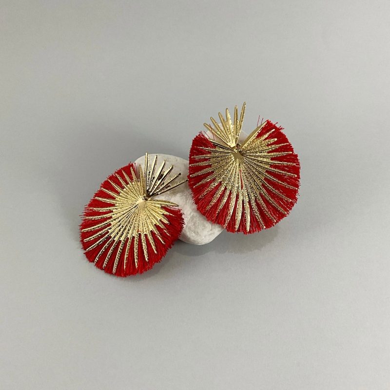 Pendientes Abanico de borlas - Imagen 3