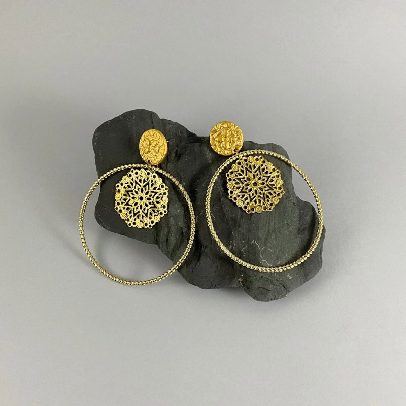 Pendientes Aro con filigrana