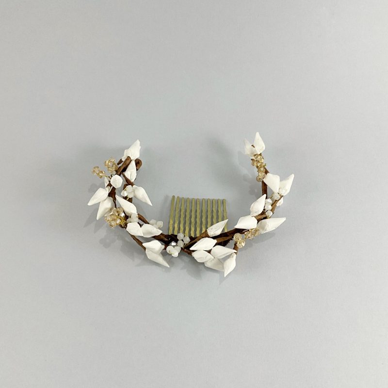 Tocado Brotes blancos - Imagen 2
