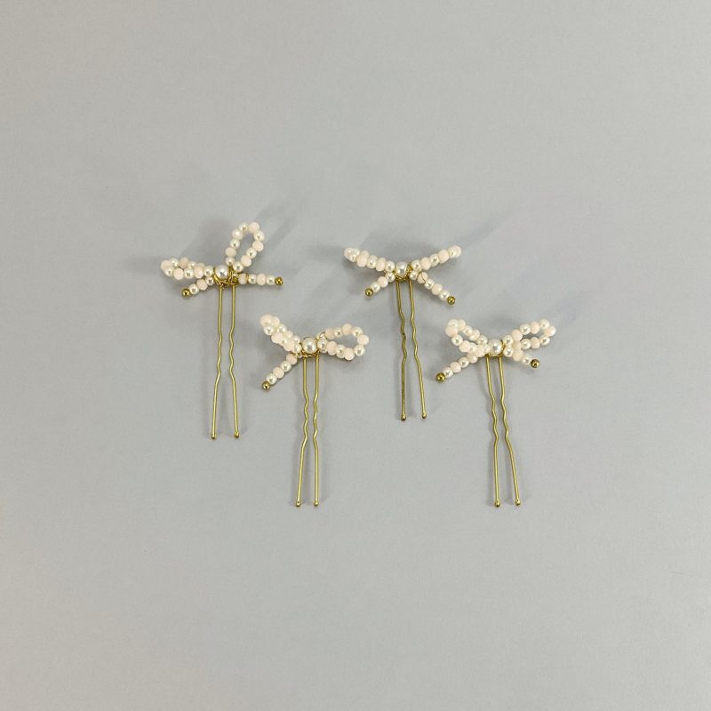 Peinecillos Lazos de perlas - Imagen 2